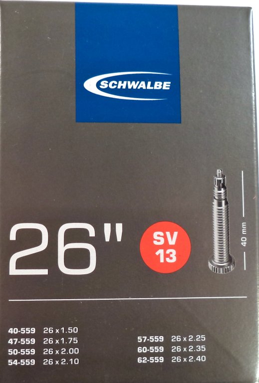 duÅ¡e SCHWALBE SV13 26"x1.50-2.40 (40/62-559) SV40mm