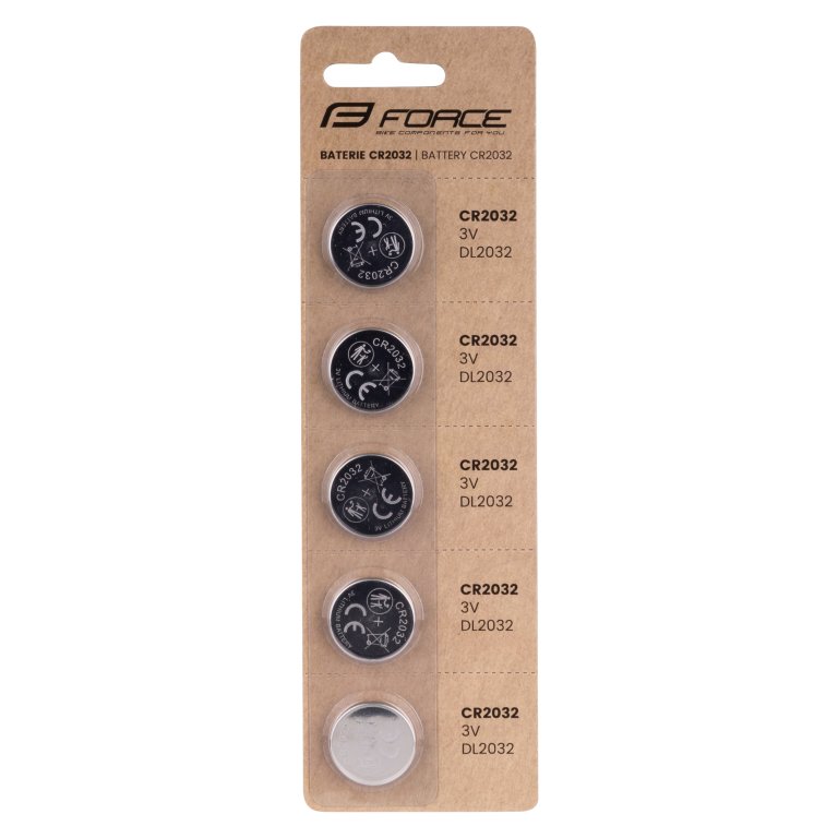 baterie CC+pulsmetrÅ¯ FORCE CR2032 5ks