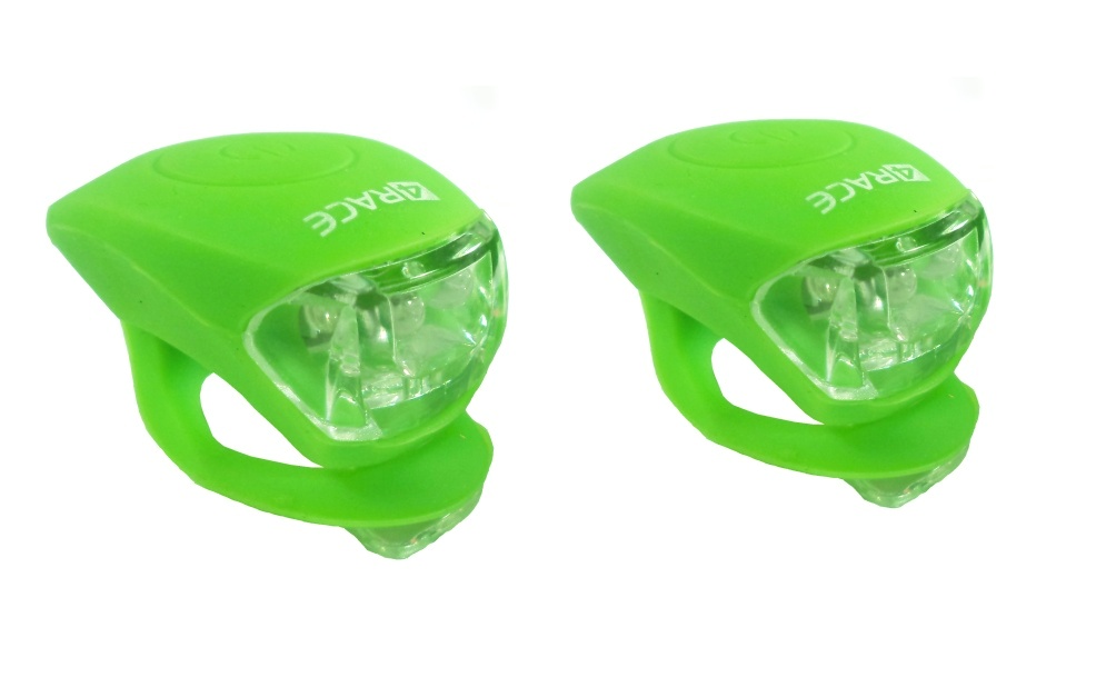 blikaÄka pÅ™ednÃ­+zadnÃ­ 4RACE LS03 silicon zelenÃ©