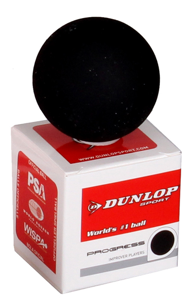 Squashový míček Dunlop PROGRESS - červená
