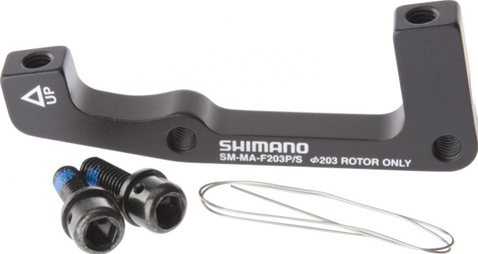adaptÃ©r kotouÄovÃ© brzdy Shimano pÅ™ednÃ­ 203mm standard original balenÃ­