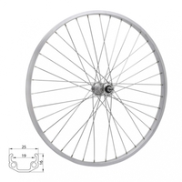 kolo zapletenÃ© 28" 622-19 zadnÃ­  36 dÄ›r stÅ™Ã­brnÃ© Union/CnSpoke