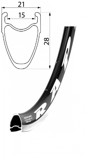 rÃ¡fek REMERX RAPID 622x15 32dÄ›r ÄernÃ½