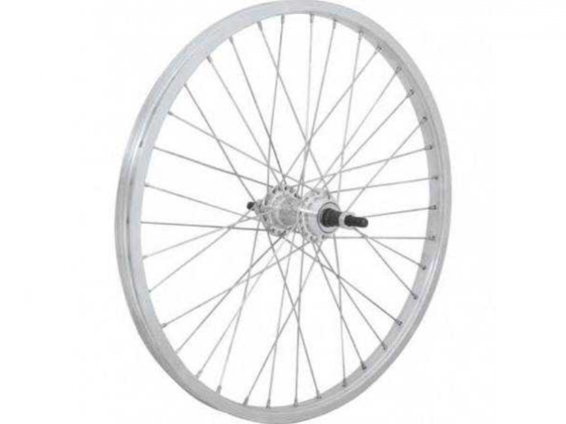 kolo zapletenÃ© 20" 406-21 zadnÃ­ 36 dÄ›r stÅ™Ã­brnÃ© CnSpoke