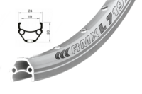 rÃ¡fek REMERX DRAGON 719 V-brake 622x19 36dÄ›r stÅ™Ã­brnÃ½ nÃ½t
