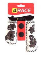 gripy 4RACE bÃ­lo-hnÄ›dÃ© imitace kÅ¯Å¾e kvÄ›ty 135+95mm