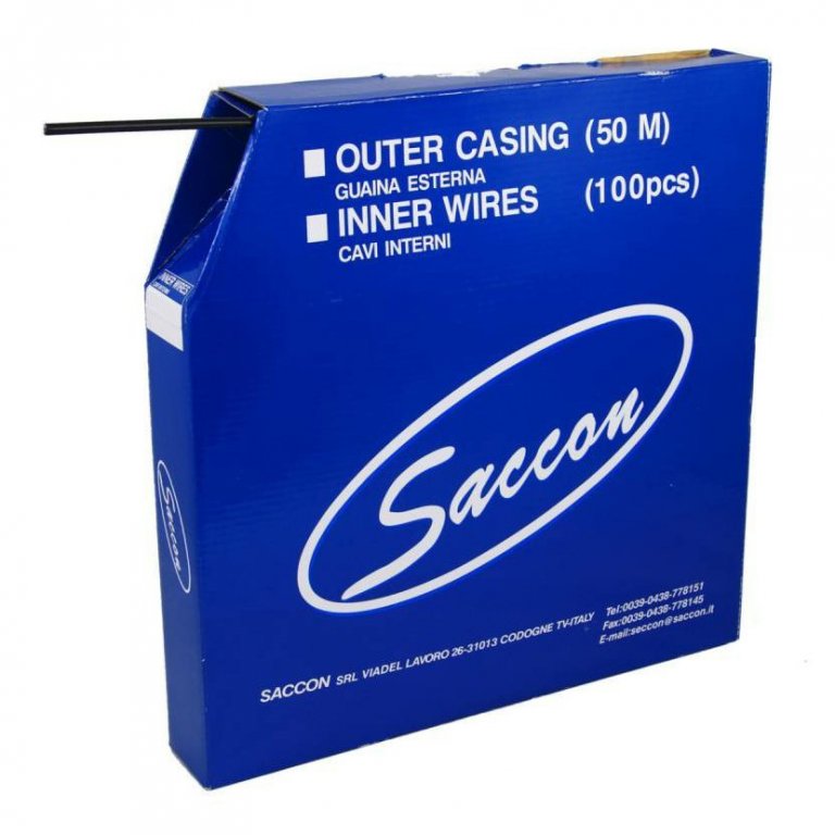 bowden brzdovÃ½ 5mm 2P 50m Saccon ÄernÃ½ box