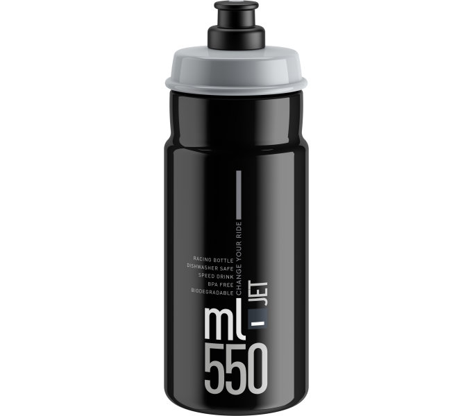 lahev ELITE Jet Black Å¡edÃ© logo, 550 ml
