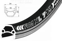 ráfek REMERX DRAGON 719 V-brake 406x19 24 děr černý nýt