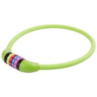zÃ¡mek  M-Wave 12x650mm kÃ³dovÃ½ Security silicon zelenÃ½