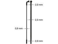drÃ¡t nerez Sapim CX Ray 2-2,3/0,9-2 x 294mm ÄernÃ½