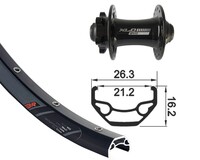 kolo zapletené 27,5“ XLC Rodi Black Rock disk 584-21 přední 32 děr Niro