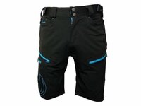 kalhoty krátké pánské HAVEN NAVAHO SLIMFIT černo/modré s cyklovložkou