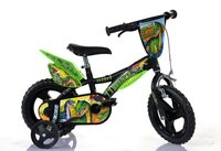 kolo 12" Dino Dinosaurus černo/zelené