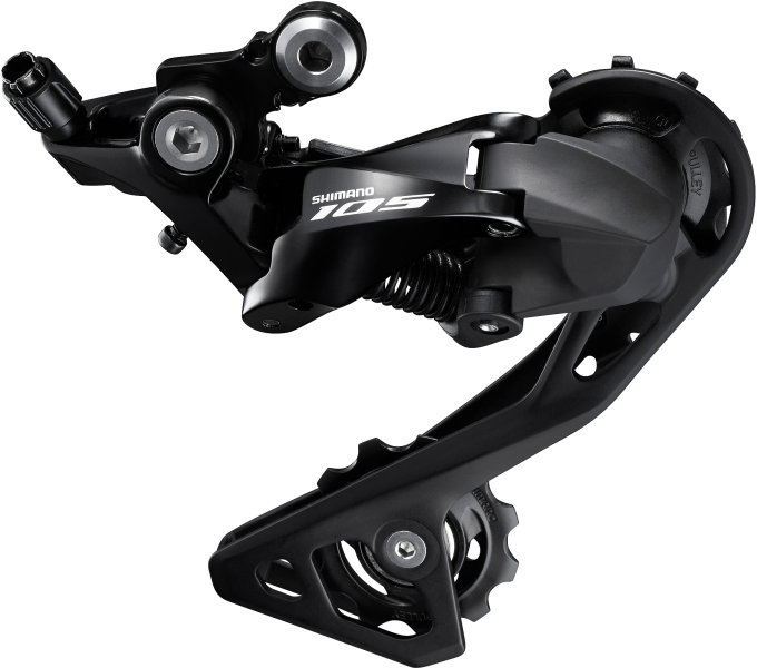 měnič SIL. 11k Shimano 105 RD-R7000 černý střední vodítko original balení