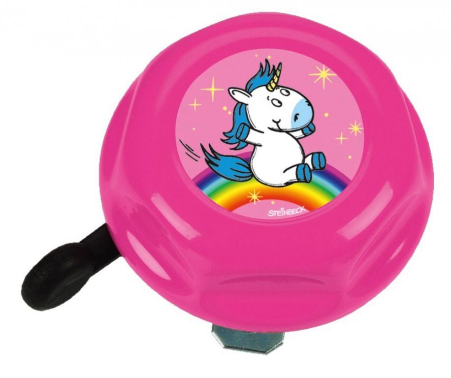 zvonek Bike Fashion Einhorn růžový
