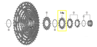 pastorek Shimano CS-M9100 14z