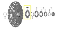 pastorek Shimano CS-M9100 16z