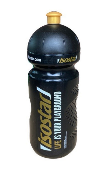 lahev ISOSTAR 650ml push pull černo-zlatá