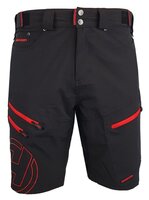 kalhoty krátké pánské HAVEN NAVAHO SHORTY černo/červené s cyklovložkou
