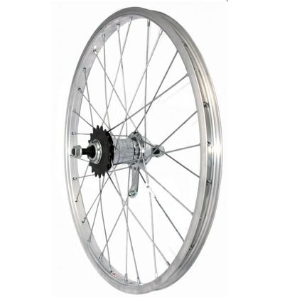 kolo zapletené 20" torpedo Velosteel 36 děr stříbrné CnSpoke