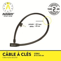 zámek Auvray Velo 5x650mm kabelový