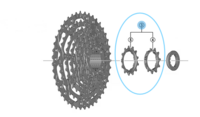 sada pastorků Shimano CS-LG400 11z a 13z