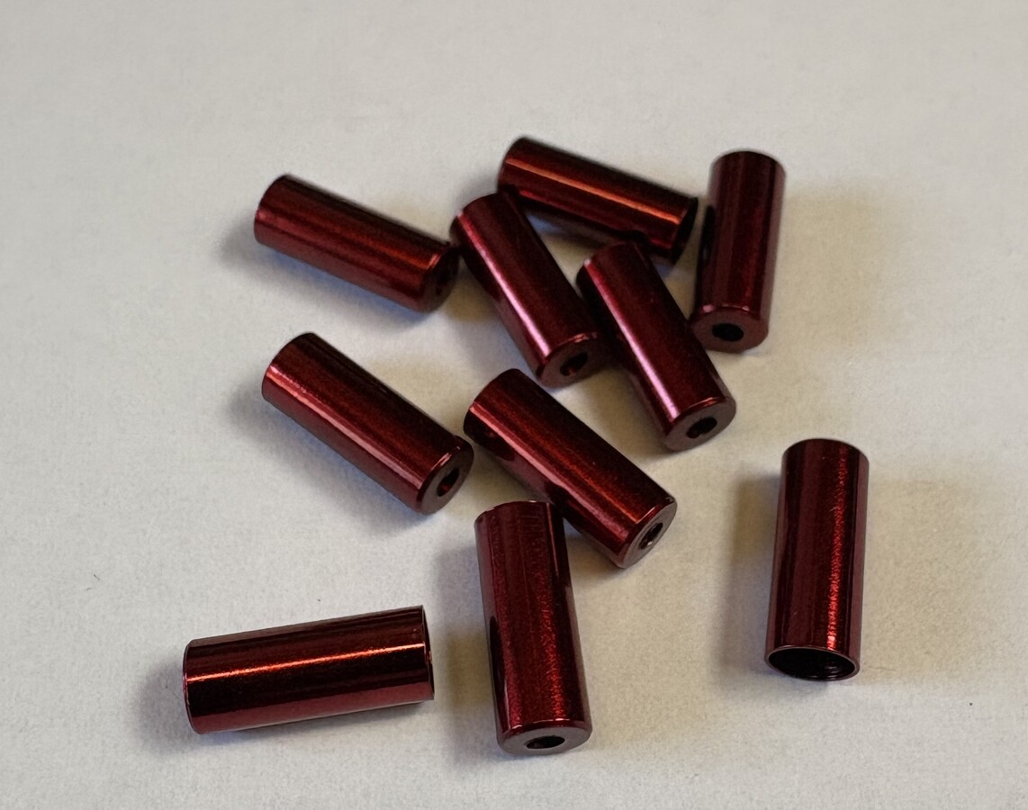 bovden - koncovka 4mm Alhonga CNC 92N4 červená,10ks