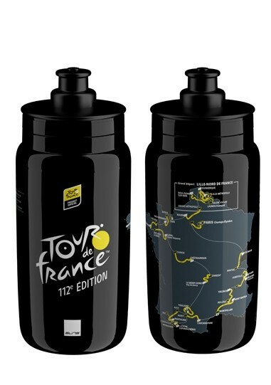 láhev 0.55l ELITE FLY Fly TdF Map 2025 černá