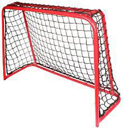 Florballová branka Sona 3798 kov se sítí červená 60x45 cm