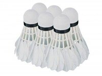 Míček badminton plast official  EVA bílý-tuba 6ks