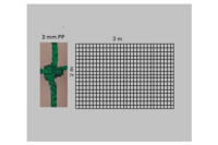 Záclonka 3x2 m zelená KV Řezáč