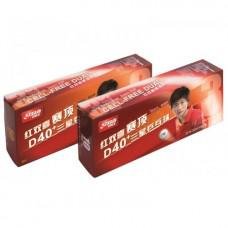 Míčky DHS stolní tenis DUAL ***D40+  balení 10 ks 2