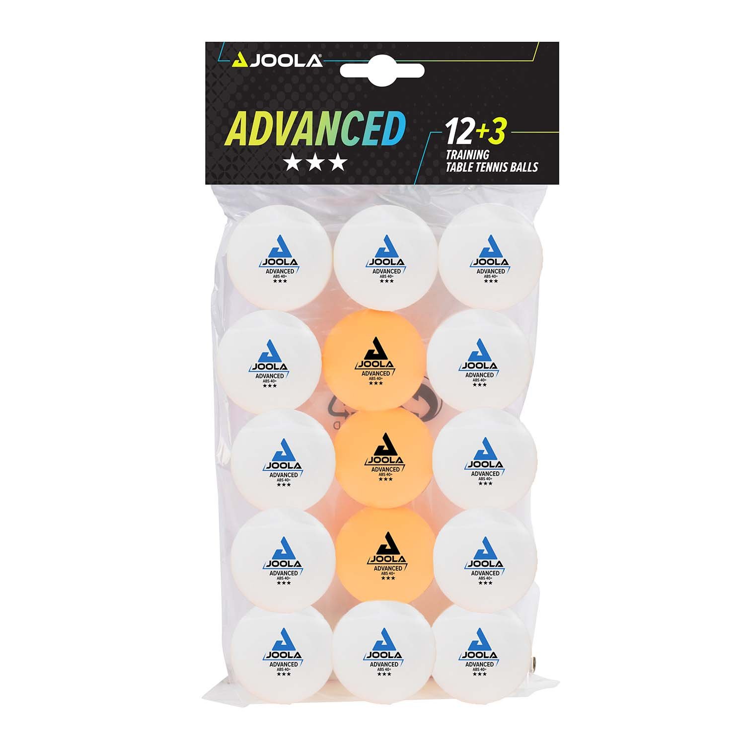Míčky na stolní tenis JOOLA ADVANCED TRAINING*** 12+3ks