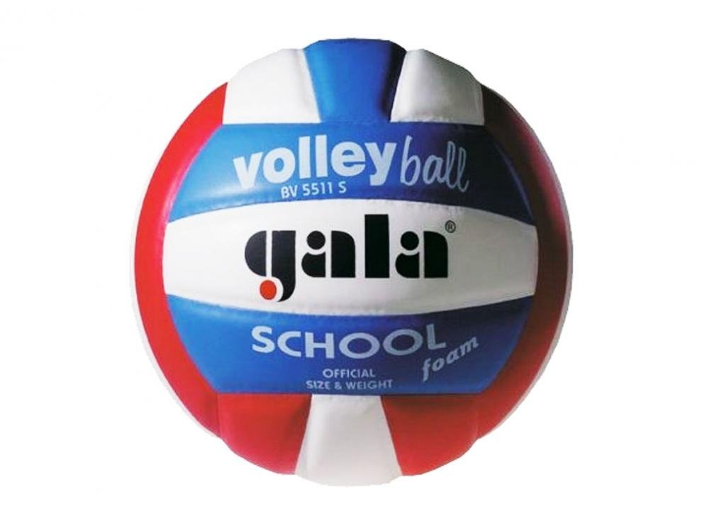 Míč volejbal SCHOOL FOAM 5511S GALA barva červeno/bílo/modrý