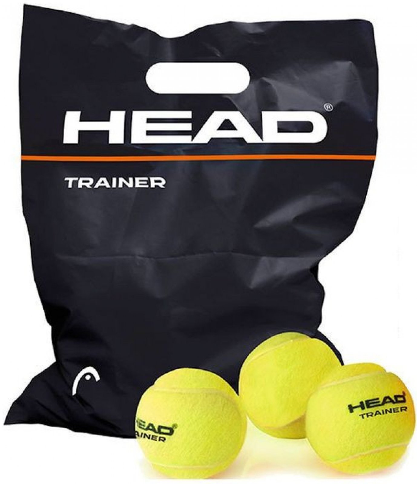 Tenisové míčky HEAD TRAINER 72ks - netlakové-trening