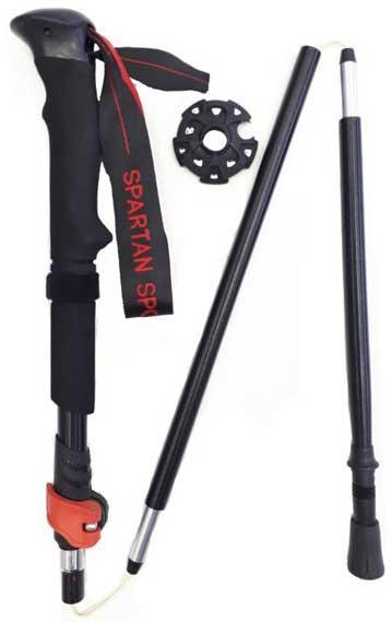 Trekové teleskopické hole SPARTAN skládací - 36-130 cm