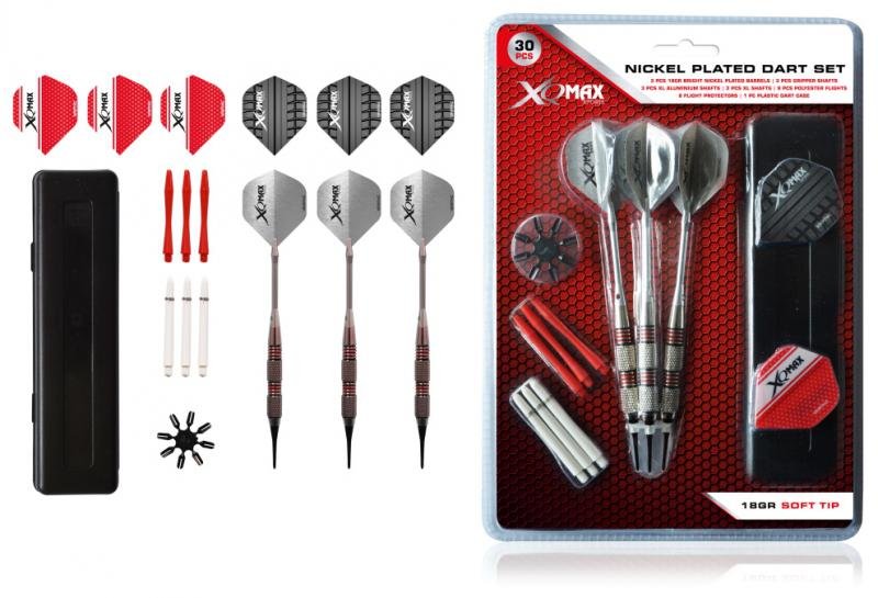 Sada XQMax SET šipky 18g soft + příslušenství