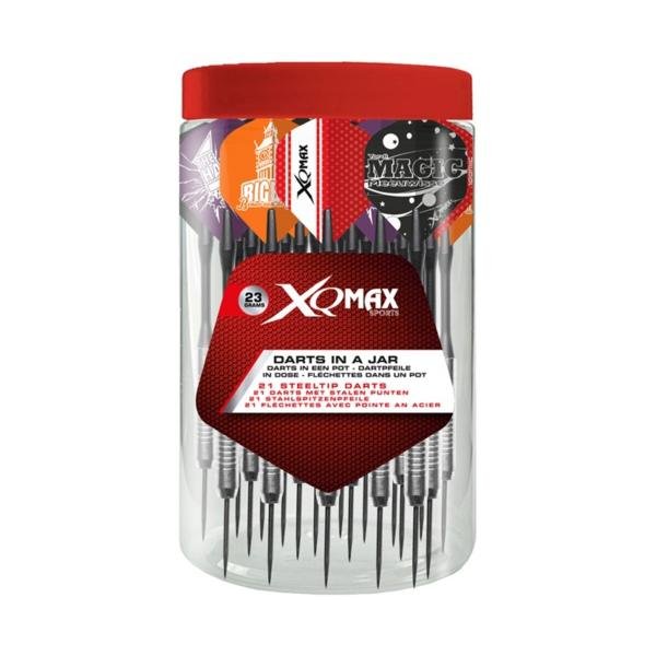 Sada XQMax šipek v pastové krabičce 21 ks - 23g