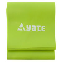 Gumový posilovací pás na aerobic Fitness Band 120 x 12 cm / 0,5 mm zelený