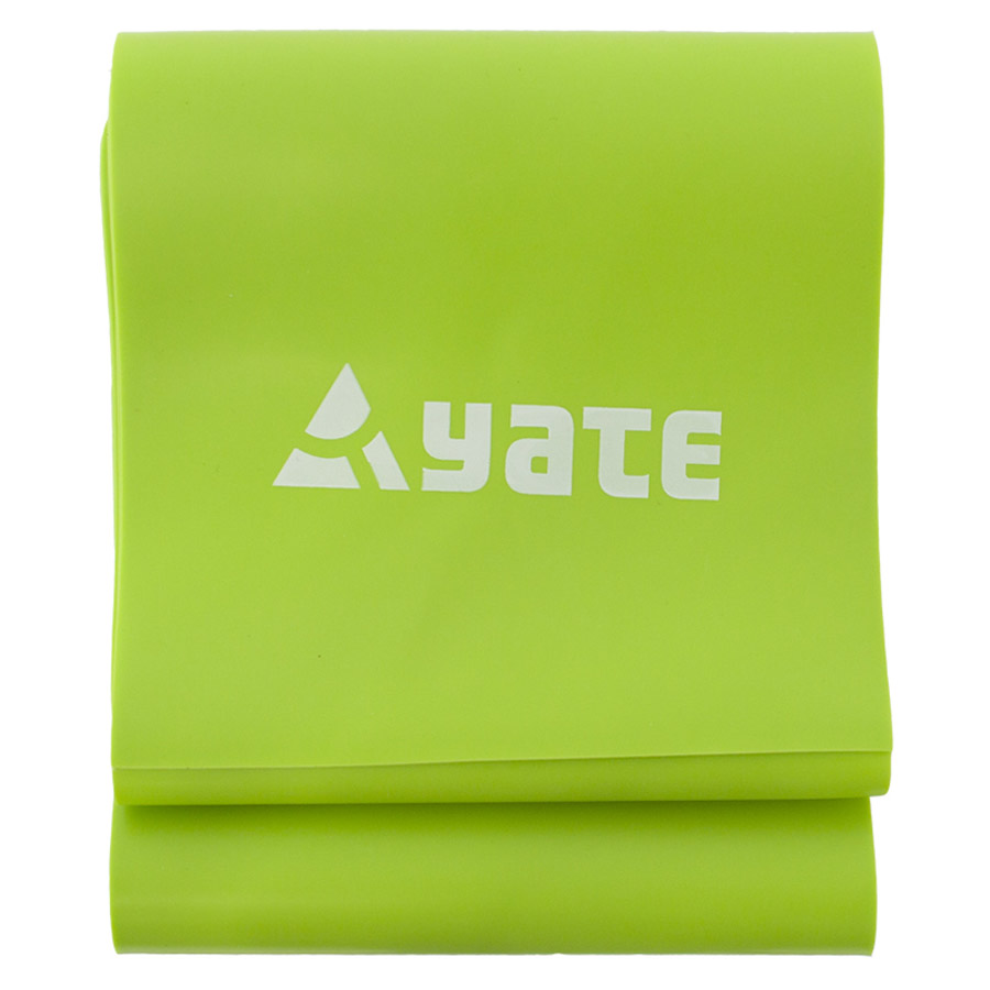 Gumový posilovací pás na aerobic Fit Band 200 x 12 cm / 0,5 mm zelený