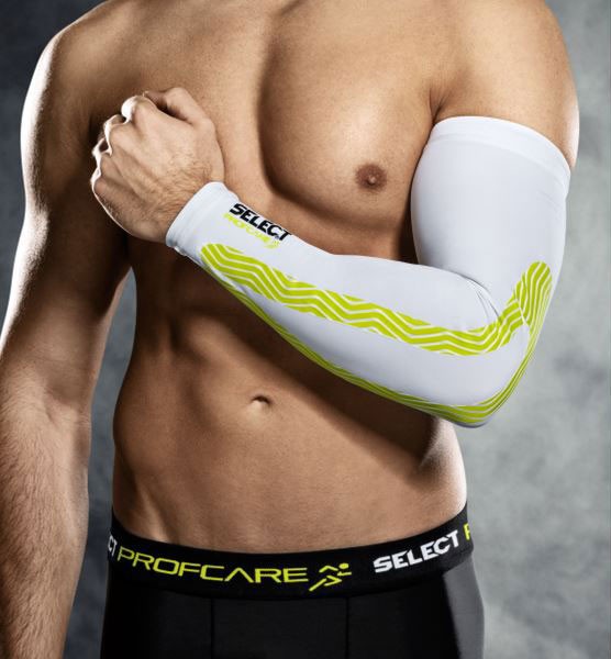 Kompresní rukáv Select Compression arm sleeves 6610 bílá - velikost: XS
