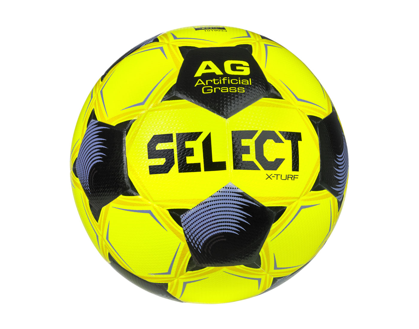 Fotbalový míč Select FB X-Turf žluto fialová Velikost míče: 5