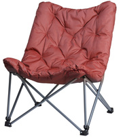 Skládací židle s polstrováním červená