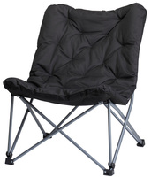 Skládací židle s polstrováním černá