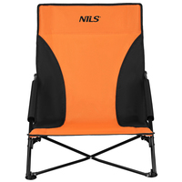 Plážové křeslo NILS NC3035 oranžovo-černé