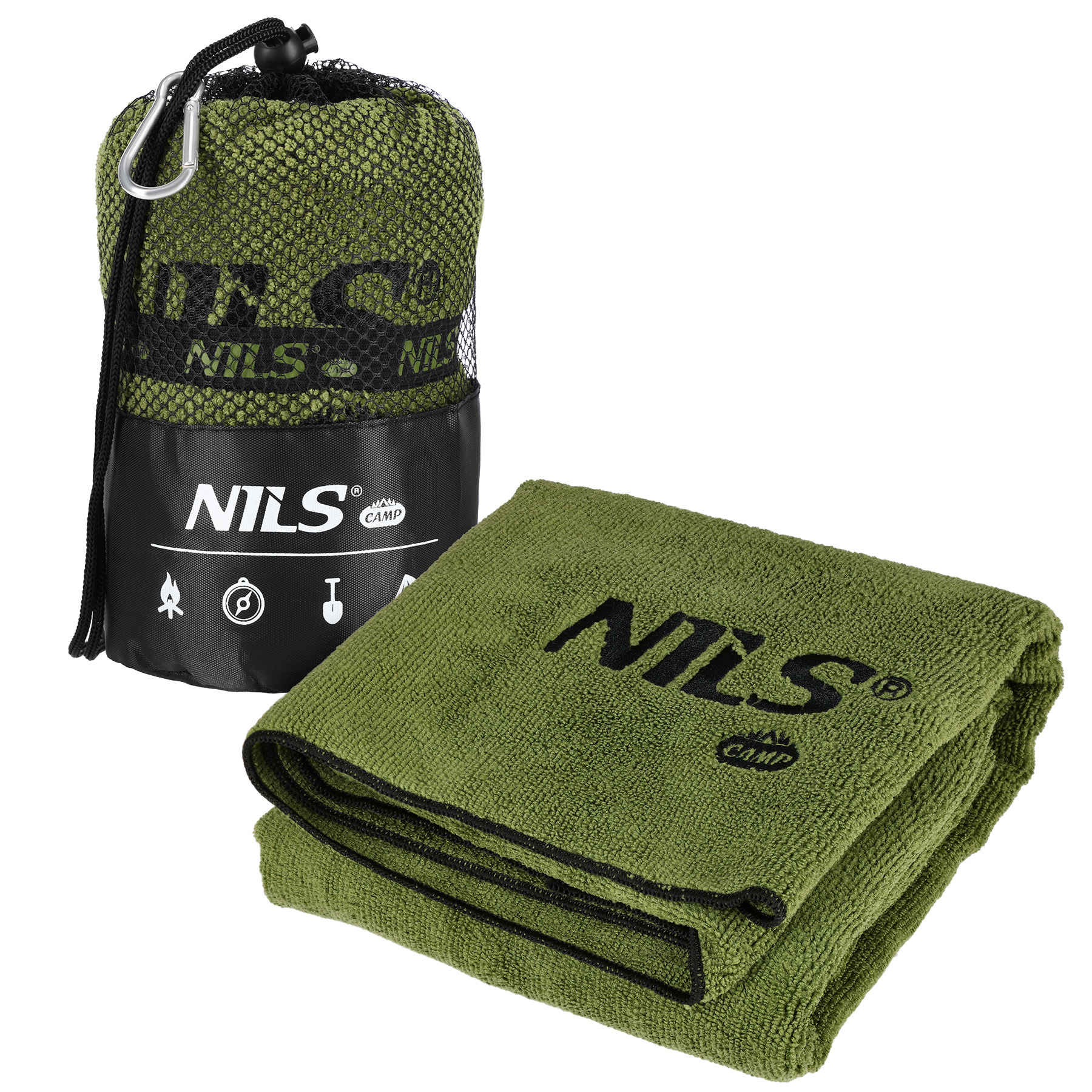 Froté ručník NILS Camp NCR15 khaki