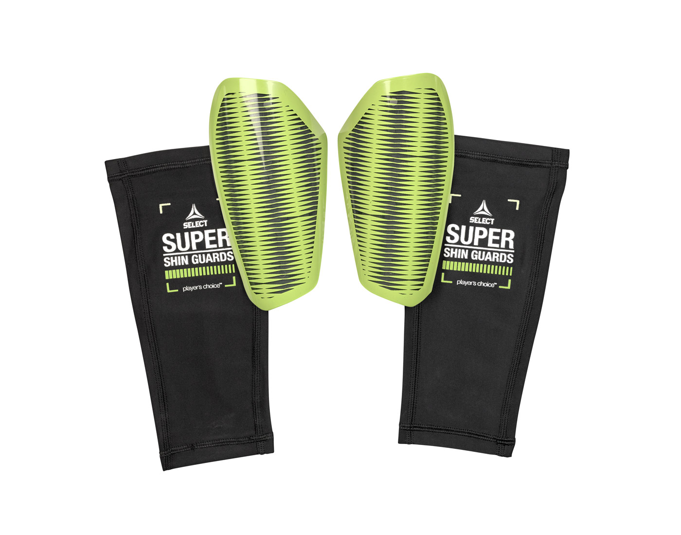 Fotbalové chrániče Select Shin Guard Super černo zelená Velikost: L