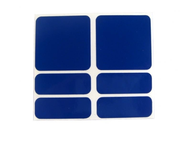 samolepky reflexnÃ­ ShamanRacing set 6ks modrÃ©