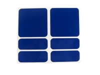 samolepky reflexnÃ­ ShamanRacing set 6ks modrÃ©